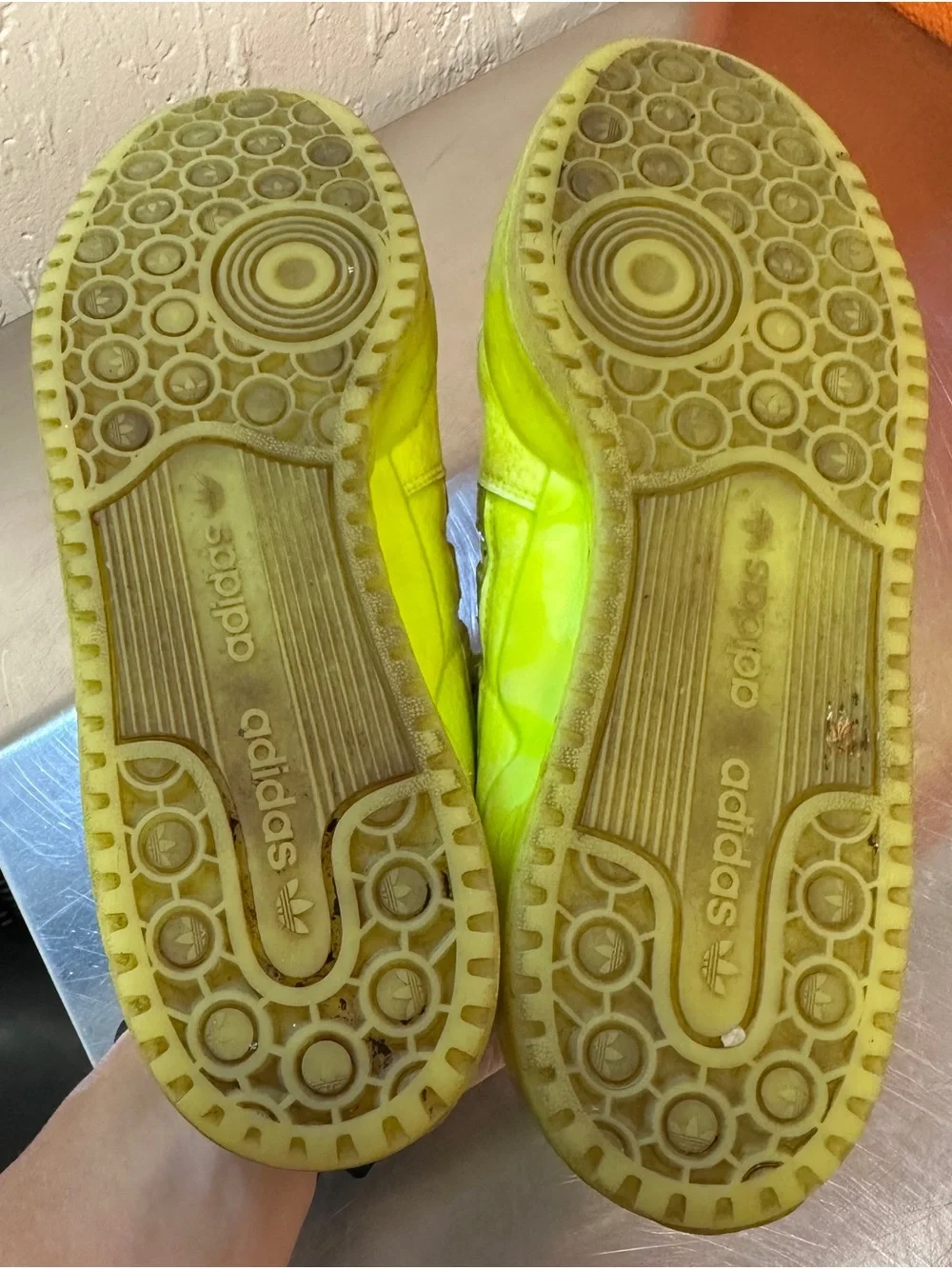 Adidas Jeremy Scott Forum Low Dipped Solar Yellow Volt GZ8817 Men's Size 10.5